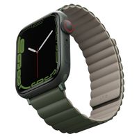 Uniq Bracelet Revix réversible Apple Watch | 44/45/46/49 mm - Pine (Green/Taupe)