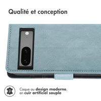imoshion Étui de télephone portefeuille de luxe Google Pixel 7a - Bleu clair