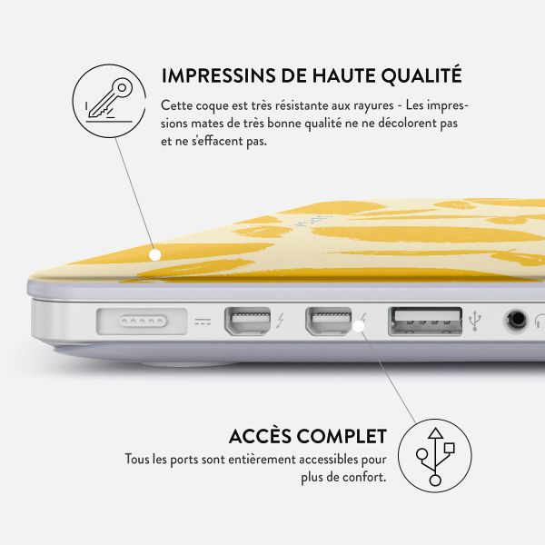 Burga Coque Rigide Apple MacBook Air 13 pouces (2022 / 2024 M3 / 2025 M4 / 2026 M5) - Lemon Tart