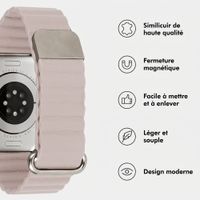 imoshion Bracelet magnétique en cuir synthétique Apple Watch | 44/45/46/49 mm - Beige