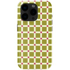 Selencia Coque arrière Vivid avec MagSafe Apple iPhone 15 Pro - Check This Olive