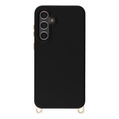 Selencia Coque arrière Rivièra avec MagSafe avec crochets amovibles Samsung Galaxy S23 FE - Velvet Black