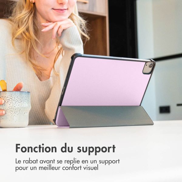 imoshion Coque tablette Trifold Apple iPad 11 (2025) 11 pouces A16 / iPad 10 (2022) 10.9 pouces - Rose