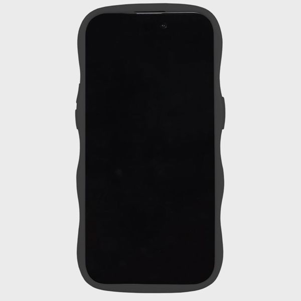 Holdit Coque Wavy Apple iPhone 15 Pro Max - Black / Transparent