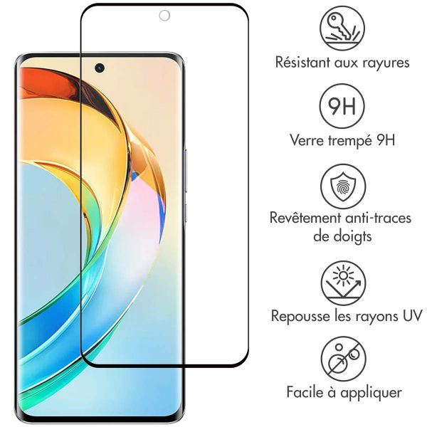 Accezz Protection d'écran en verre trempé Full Cover Honor Magic 6 Lite