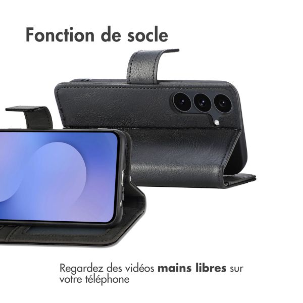 imoshion Étui de télephone portefeuille de luxe Samsung Galaxy S25 FE - Noir