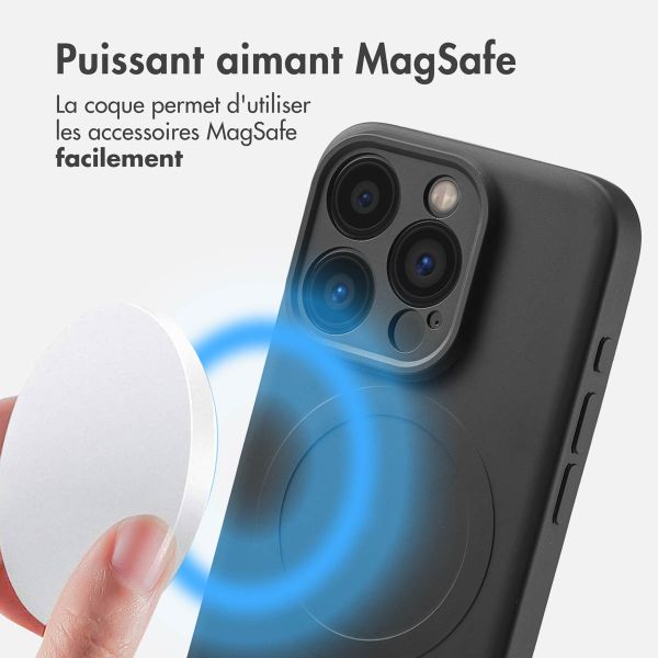 imoshion Coque Couleur avec MagSafe Apple iPhone 15 Pro - Noir