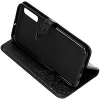 Etui de télephone portefeuille Mandala Samsung Galaxy A50 / A30s - Noir