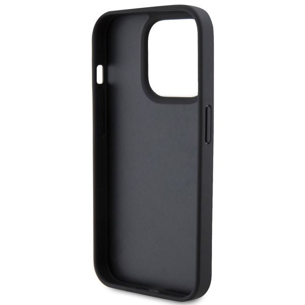 Guess Coque 4G Logo Triangle Strass Apple iPhone 15 Pro - Noir