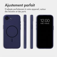 Accezz Coque Grip avec MagSafe Apple iPhone 17e / 16e - Bleu foncé