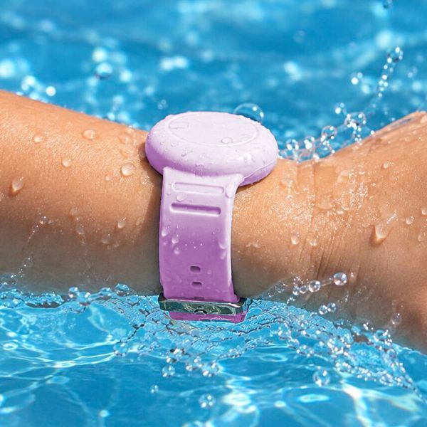 imoshion Bracelet AirTag pour enfants - Étui pour Apple AirTag - Taille unique - Light Purple