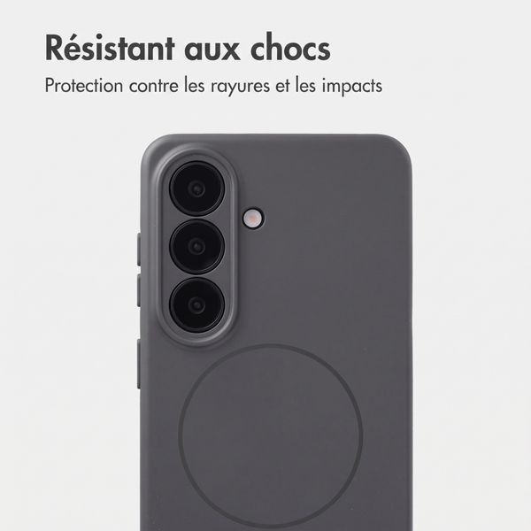 Accezz Coque Grip avec MagSafe Samsung Galaxy S26 - Gris