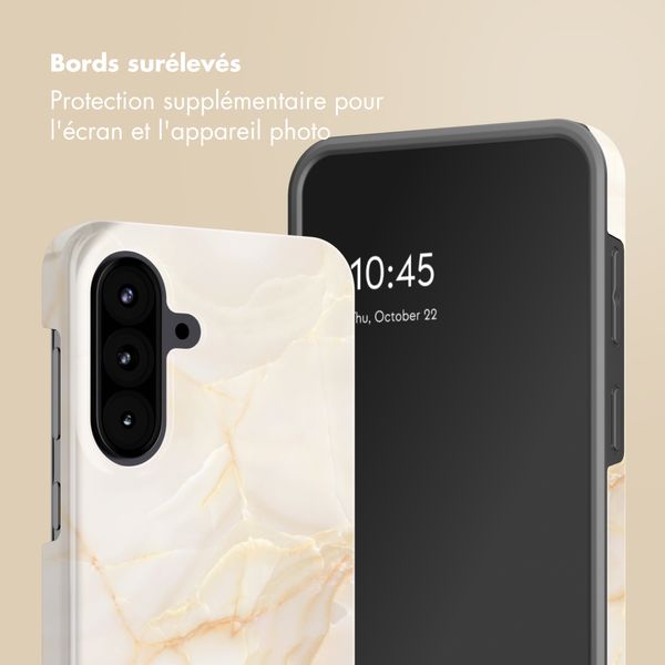 Selencia Coque arrière Vivid Samsung Galaxy A57 (5G) - Golden Beige Marble