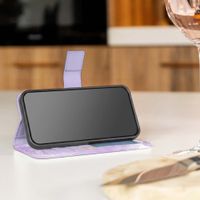 imoshion Étui de télephone portefeuille Design Samsung Galaxy A41 - Purple Marble