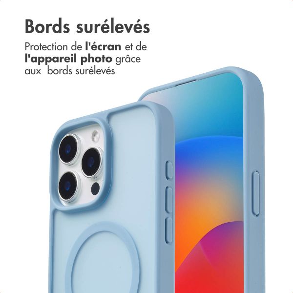 imoshion Coque Color Guard avec MagSafe Apple iPhone 15 Pro Max - Bleu clair