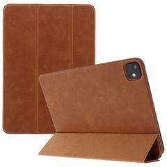 Accezz Coque tablette trifold en cuir Apple iPad Pro 13 (2025) M5 / (2024) M4 - Cognac