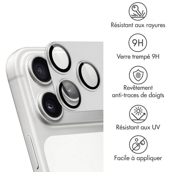 imoshion Protection Caméra en verre trempé 2 Pack pour l'Apple iPhone 18 Pro - Argent
