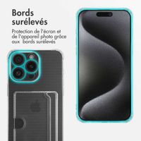 imoshion Coque silicone avec porte-cartes Apple iPhone 15 Pro - Transparent