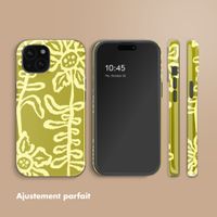 Selencia Coque arrière Vivid avec MagSafe Apple iPhone 15 - Chalky Bloom