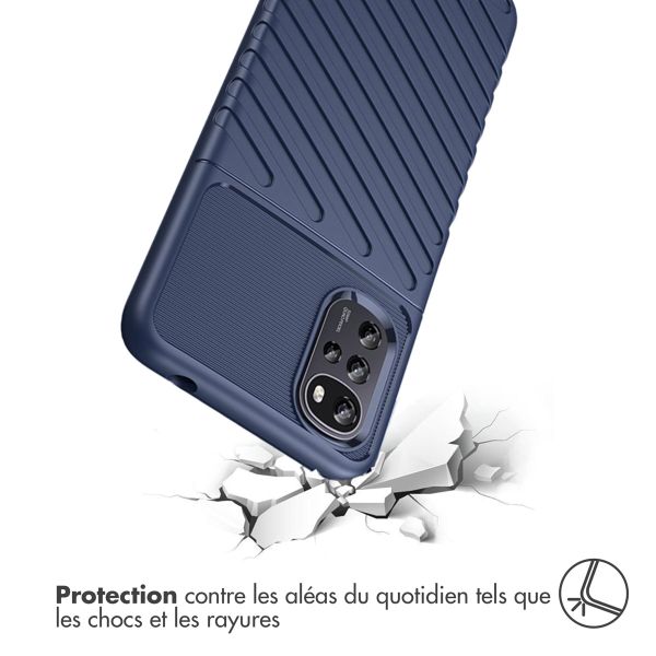 imoshion Coque arrière Thunder Motorola Moto G22 / E32 / E32s - Bleu foncé