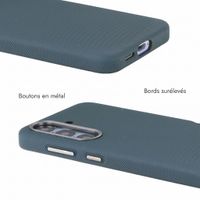 Accezz Coque arrière Mesh avec MagSafe Samsung Galaxy S25 / S24 - Bleu foncé