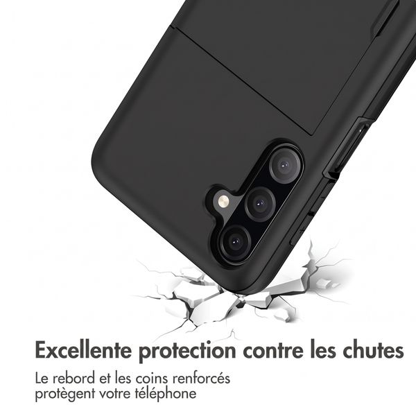imoshion Coque arrière avec porte-cartes Samsung Galaxy A18 (4G) - Noir