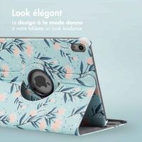imoshion Coque tablette Design rotatif à 360° Apple iPad 11 (2025) 11 pouces A16 / iPad 10 (2022) 10.9 pouces - Flowers