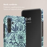 Selencia Coque arrière Vivid Samsung Galaxy A55 - Tropical Vibes Light Blue