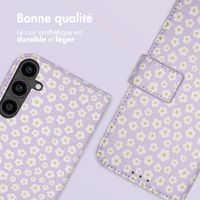 imoshion Étui de télephone portefeuille Design Samsung Galaxy S23 FE - White Daisy