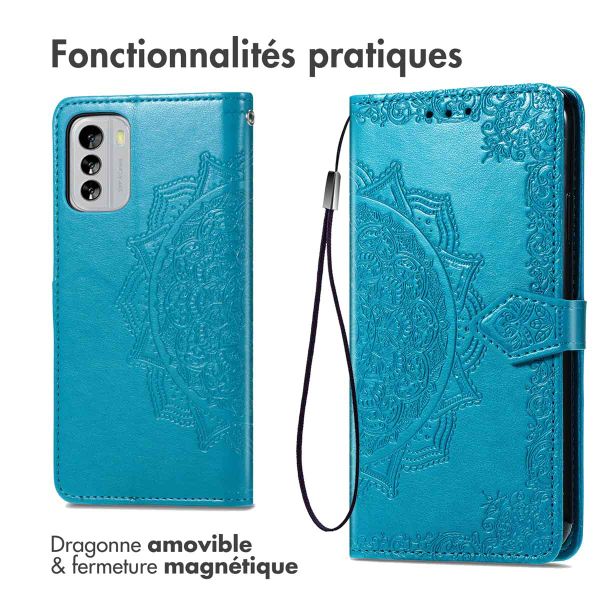 imoshion Etui de télephone Mandala Nokia G60 - Turquoise