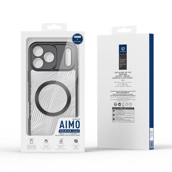 Dux Ducis Coque arrière Aimo avec MagSafe Apple iPhone 17 Pro Max - Transparent