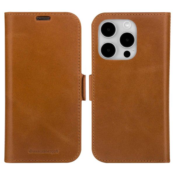 dbramante1928 Étui de télephone portefeuille Lynge Apple iPhone 15 Pro - Tan