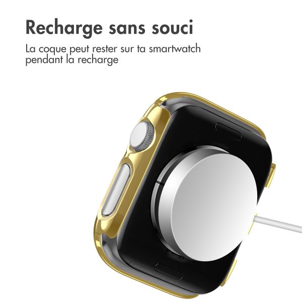 imoshion Coque rigide brillante à couverture complète Apple Watch 1 / 2 / 3 - 38 mm - Doré