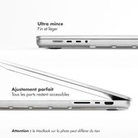 Selencia Coque Paillettes Apple MacBook Air 15 pouces (2023 / 2024 M3 / 2025 M4 / 2026 M5) - Transparent