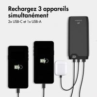 imoshion Batterie externe - 27.000 mAh - Quick Charge et Power Delivery - 30W - Noir