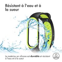 imoshion Bracelet sport silicone Xiaomi Mi Band 5 / 6 - Black & Lime