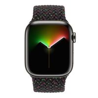 Apple Bracelet Solo tressé Apple Watch | 44/45/46/49 mm - Taille 7 - Black Unity