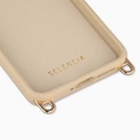 Selencia Coque arrière Rivièra avec MagSafe avec crochets amovibles Samsung Galaxy A55 (5G) / A35 - Milky Latte
