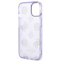 Guess Coque Peony Glitter Apple iPhone 14 - Lila