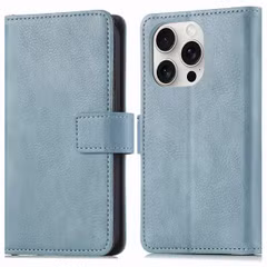 imoshion Étui de télephone portefeuille de luxe Apple iPhone 16 Pro - Bleu clair