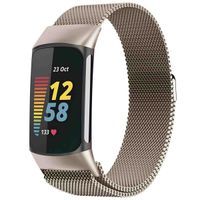 imoshion Bracelet magnétique milanais Fitbit Charge 5 - Taille S - Starlight