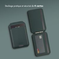 Accezz Portefeuille en cuir avec support - Compatible avec MagSafe et Qi2 - Cedar Green