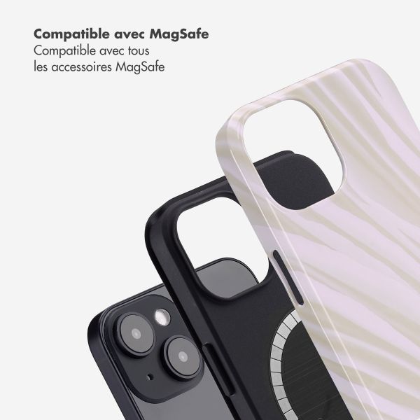 Selencia Coque arrière Vivid avec MagSafe Apple iPhone 14 - Nature Light Brown