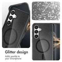 imoshion Coque Pailletée avec MagSafe Samsung Galaxy S25 - Glitter Noir