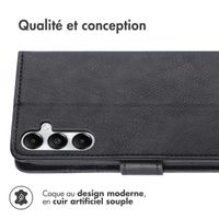 imoshion Étui de télephone portefeuille de luxe Samsung Galaxy S25 Plus - Noir