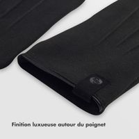 Selencia Gants Tactiles Effet Daim - Femme - Taille M - Noir