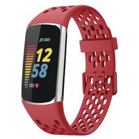 imoshion Bracelet sport en silicone avec boucle Fitbit Charge 5 / 6 - Rose
