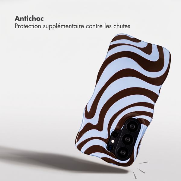 Selencia Coque arrière Vivid Wavy avec MagSafe Samsung Galaxy S26 Ultra - Dream Swirl Chocolate