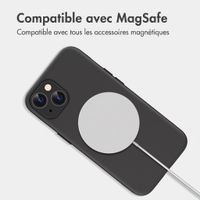 imoshion Coque arrière Color avec Thin MagSafe Ring Apple iPhone 14 / 13 - Noir