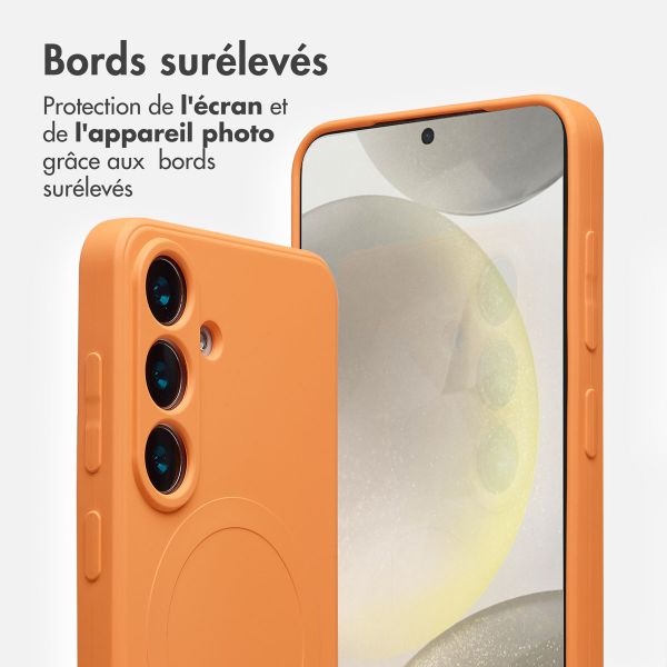 imoshion Coque Couleur avec MagSafe Samsung Galaxy S24 - Orange